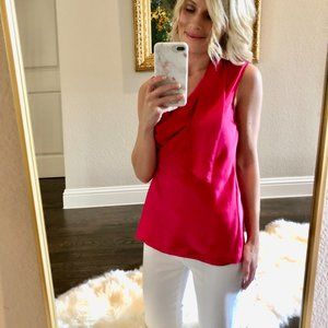 Antonio Melania Bright Pink Wrap Blouse